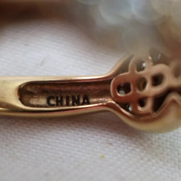 Sterling Silver Rose Gold Plated & Cubic Zirconia Fashion Ring - Size 8 - Picture 2 of 10